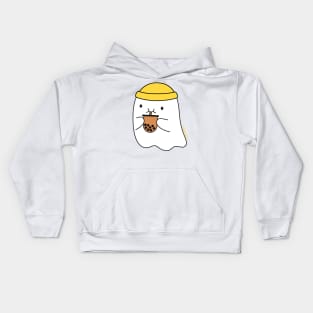 Bubble Tea Ghost Kids Hoodie